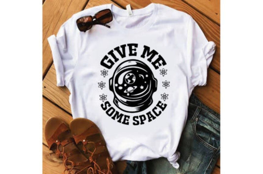 SEC Apparel Science Iron On Patches Decals Transfers Applique Letters for t Shirts Fabric Clothing | (Give-me-Some-Space) - style: Give-me-some-space