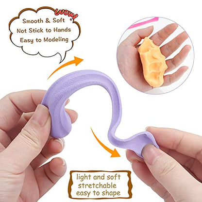 Air Dry Clay Kit for Kids – 64 Colors 15g Each, Non-Toxic Modeling Clay Set - color: 64 Colors