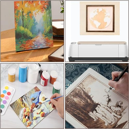 Unfinished Wood Pieces,50Pcs Basswood Sheets 1/16,Thin Plywood Wood Sheets for Crafts,Perfect for DIY Projects, Painting, Drawing, Laser,Engraving,Burning and CNC Cutting(150x100x1.5mm)