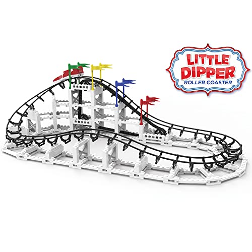 CDX Blocks: Little Dipper - 324 Pcs, Building Brick Set, Gravity Powered Roller Coaster Model, Promotes STEM Learning - style: Little Dipper
