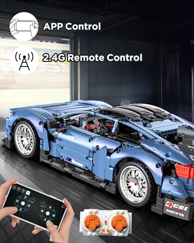 1/10 M4 Remote Control Car Building Kit with Light Motor Battery
