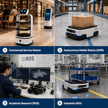 M0601 Direct-Drive Hub Motor for AGV (Right Orientation) | Integrated FOC Servo & 4096-Line Encoder | 102mm BLDC Wheel Motor with RS485 | Low Noise <50dB for Service Robots & ROS AMR - style: Right Orientation