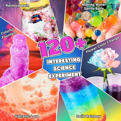 Science Kit for Kids,120 Science Lab Experiments,Scientist Role Play - style: Science kit with 120 experiments
