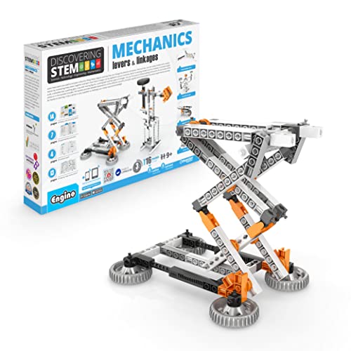 Engino STEM Toys, 16 Models in 1, Mechanics Levers & Linkages, Construction Toys for Kids 9+, Educational Kit, Gift for Boys & Girls, Fun Kids Activities, Engineering Kit - style: Mechanics Levers & Linkages