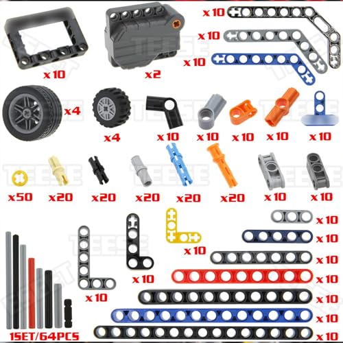 TEESE 415PCS Technic Parts Vehicle Construction Replacement Kit for MOC EV3
