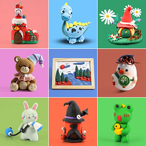 Air Dry Clay Kit for Kids – 64 Colors 15g Each, Non-Toxic Modeling Clay Set - color: 64 Colors