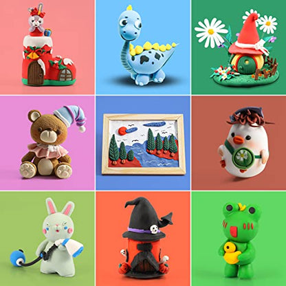 Air Dry Clay Kit for Kids – 64 Colors 15g Each, Non-Toxic Modeling Clay Set - color: 64 Colors