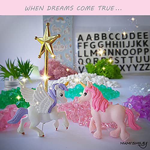 DIY Fairy & Unicorn Light-Up Terrarium Kit Arts and Crafts for Girls 3-12 - style: Fairy & Unicorn