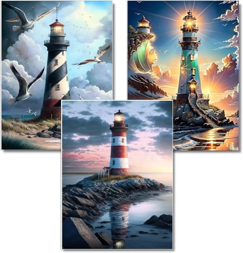WUDWL 3 Pack Diamond Art Kits for Adults Diamond Painting Kits for Aduls - color: Q-023