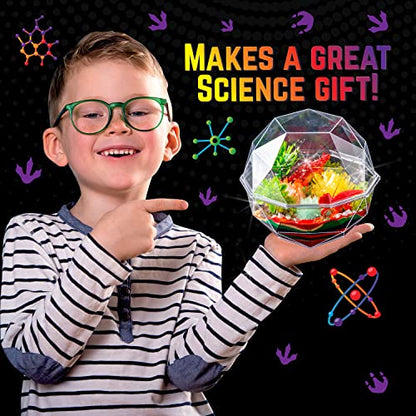 Original Stationery Dinosaur Crystal Growing Kit - Multicolor, 17-Piece, Ages 7 & Up - DIY Science Terrarium Kit with Moss & Dino Figures - Grow Your Own Crystals - Boys Birthday Gifts - style: Dinosaur