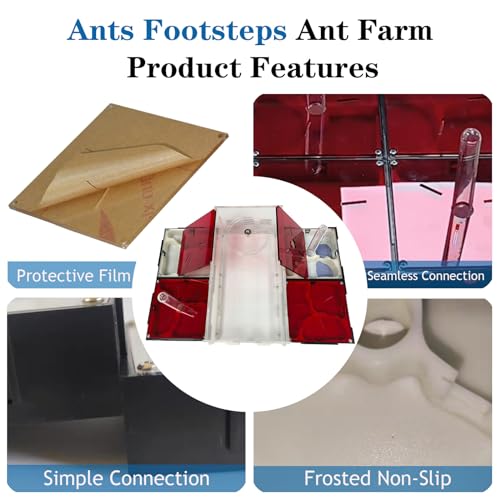 Ant Farm Nest Science DIY Terrarium Kit Care for Live Ants Ant Habitat with Water Tower Nurturing Room and Comprehensive Observation-Set 5 - size: 5
