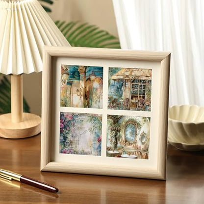 24 Sheets 6"x6" Scrapbook Paper Single-Sided Pattern Decorative Paper - color: 24 sheets-Paris Cafeteria