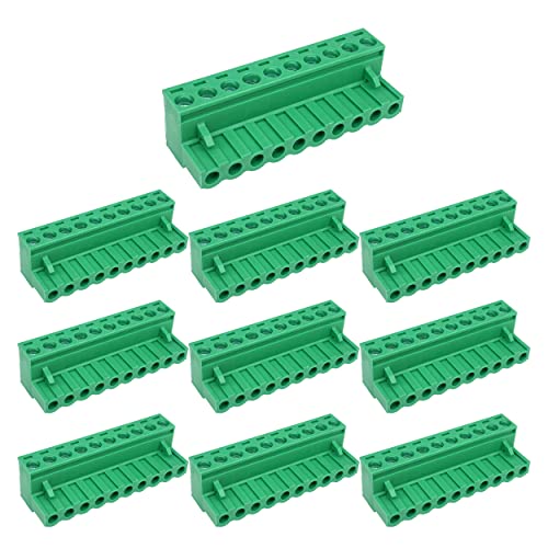 10Pcs 10-Pin 5.08mm Pluggable PCB Terminal Block Adapters - size: 10pcs 10P 5.08mm