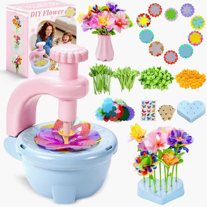 Fabric Flower Bouquets Toys for 3+, Flower Making Kit, DIY Arts and Crafts - size: Number of flowers（100pcs）