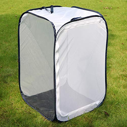 RESTCLOUD 36" Large Monarch Butterfly Habitat Cage Pop-up - color: White with Black