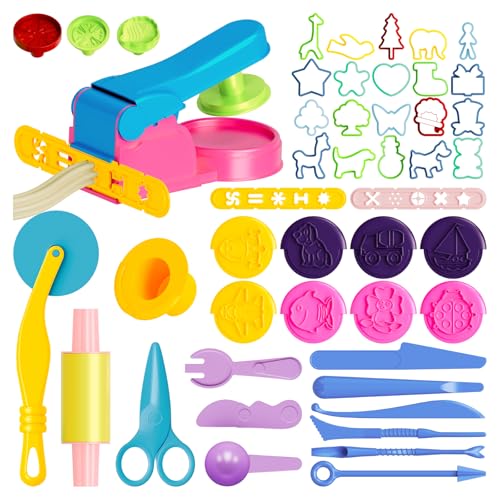 Dough Tools for Kids, 46Pcs Dough Toys Sets Playdough Accessories