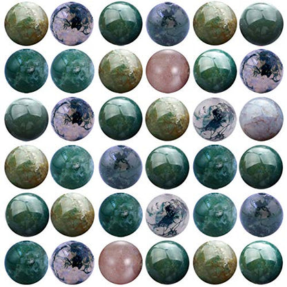 Natural Stone Beads 100pcs 6mm India Agate Round Genuine Real Stone Beading Loose Gemstone Hole Size 1mm DIY Smooth Beads for Bracelet Necklace Earrings Jewelry Making (India Agate, 6mm) - color: India Agate Green, size: 6mm