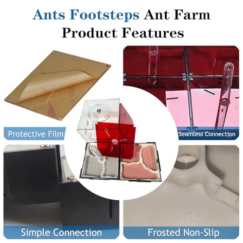 Ant Farm Nest STEM Science Learning Kit DIY Terrarium Kit Care for Live Ants Ant Habitat with Water Tower Nurturing Room and Comprehensive Observation-Set 3 - size: 3