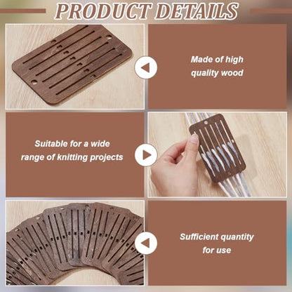 PH PandaHall 12PCS Mini Heddle Loom Wooden Weaving Heddle Loom Darning Loom Weaving Tools for Loom, Backstrap Weaving Loom Scarf Weaving Loom for Crafts Bracelet Bag Belt Strap Beginners Brown - color: Brown
