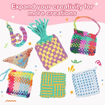 1500pcs Weaving Loom Refill Loops for 7” Potholder Loom,15 Rainbow Colors - color: 15 Rainbow