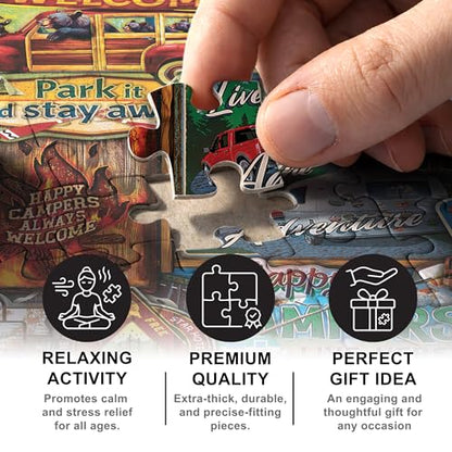 MasterPieces - 550 Piece Jigsaw Puzzle, The Lake, Fun for Adults, Family, Kids, 18" x 24" - style: The Lake