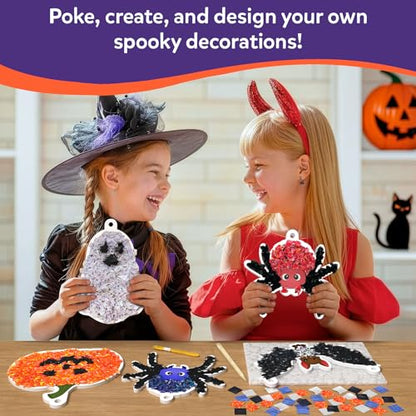Skillmatics Poke-in Art – Halloween Decor, DIY Wood Craft Kit for Kids - style: 1. Halloween Decor