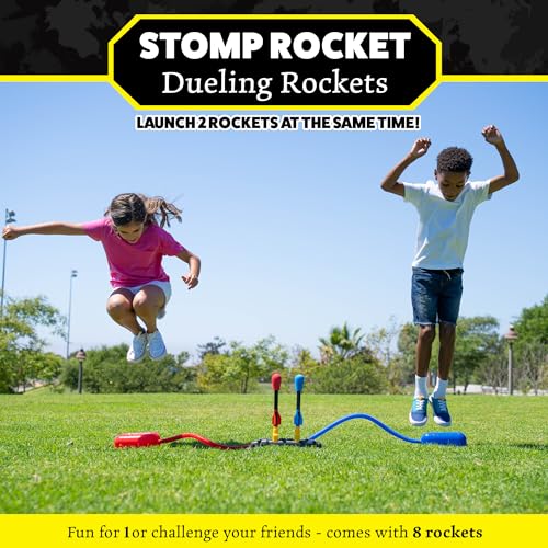 Stomp Rocket Original Dueling Rocket Launcher for Kids, 8 Rockets - style: Dueling Launcher + 8 Rockets