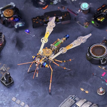 3D Metal Puzzles for Adults Teens-160+Pcs-Mechanical Mosquito Bee Insect Models-3 Hours to Build-Ideal for Birthday Gifts and Decorations (Mechanical Mosquito) - style: Mechanical mosquito