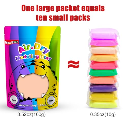 ifergoo 100g Skin Air Dry Clay, 3.5oz DIY Creative Modeling Clay for Kids - color: Skin/100g