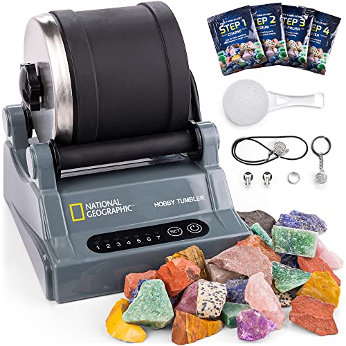 National Geographic Hobby Rock Tumbler Kit for Kids and Adults Ages 8+ - style: Hobby Kit