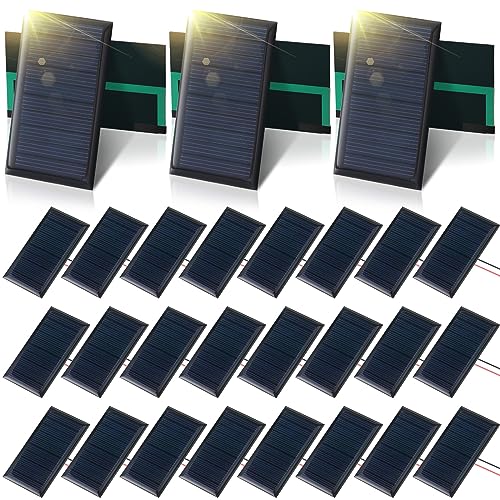 Retisee 30 Pcs Small Solar Panels Mini Polycrystalline Solar Cells