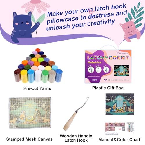 Ginkgo Leaf Latch Hook Kits for Adults Kids Beginners Fall Latch Hook Rug Kit Autumn Pre-Printed Hook and Latch Carpet Making Kits Cross-stitch DIY Wall Hanging Crochet Set 20x15 In. Craft Gift - color: Ginkgo Leaf Rug