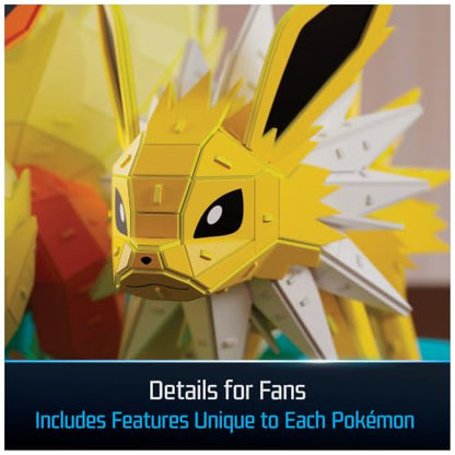 4D Build Pokémon Eevee Evolution Trio 3D Puzzle Model Kit, Shelf Display - style: Eevee Evolution Trio 612 pcs