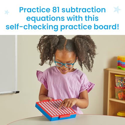 hand2mind Subtraction Practice Board, Math Facts Games, Number Games, Math Manipulatives Kindergarten, Educational Toys, Kids Learning Toys, Math Centers for Classroom, Preschool Learning Activities