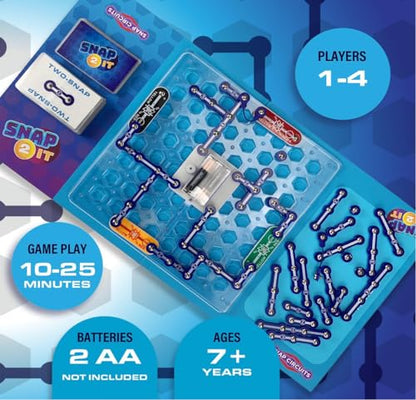 Snap 2 It® Board Game, Game of The Year Finalist, A Race to Light Up The Game, Will You Be First?, for Kids and Adults – Promotes Creativity and Problem Solving, STEM Toy