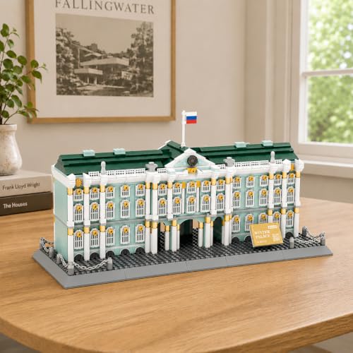 1063Pcs Winter Palace Saint Petersburg Building Set World Landmark Architecture Model Collectible Toy for Kids and Adults - color: Winter Palace