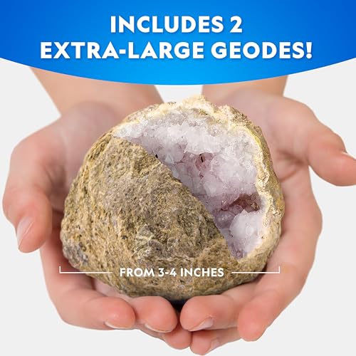 National Geographic Break Open 2 Jumbo Geodes Science Kit for Kids - size: 2 Jumbo Geodes