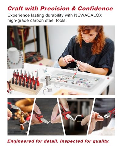 Jewelry Pliers Sets Jewelers Making Tools Kit, Professional 8 piece Mini Wire Plier with Wood Holder for Beading, Crafting, Crimping, Cutting, Repair, Wrapping, Complete Quality for Adults Starter - style: mini pliers set with pallet