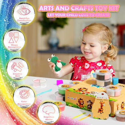Aestd-ST Air Dry Clay Kit - Animal Theme, Modeling Clay for Kids - color: Animal World