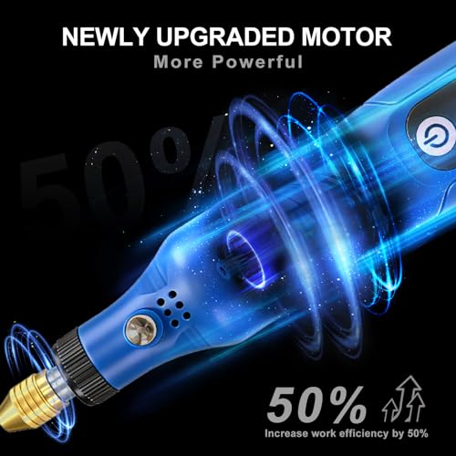 Rotary Tool Kits, 3.7V Li-ion Mini Cordless Rotary Multi-Tool Kit Sander Grinder with 72pcs Accessories Electric Rotary 16000rpm Speed DIY Grinder for Polishing, Cleaning and Engraving