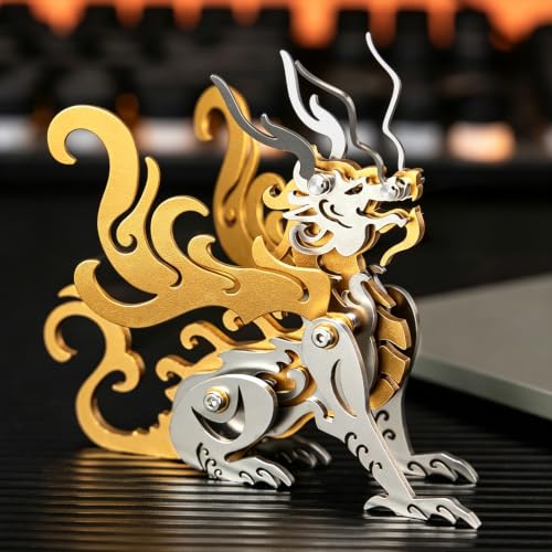 Chao Feng Gold 3D Metal Puzzle Mechanical Model Kit Stainless Steel - color: B3-chao Feng