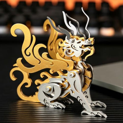 Chao Feng Gold 3D Metal Puzzle Mechanical Model Kit Stainless Steel - color: B3-chao Feng