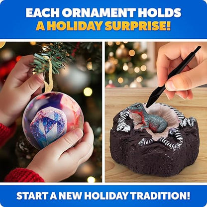 Blue Marble Christmas Ornament Dig Kit with 4 Science Surprises for Kids - style: Dig Kit Ornaments