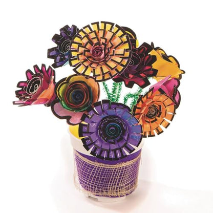 Velvet Art Roll-Up Flowers (Pack of 96)