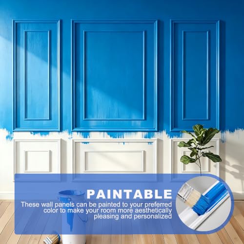 RELIANCER Bilinear Frame Peel and Stick Molding Trim Kit for Wall and Door - color: Bilinear 54.4 x 24in+54.4 x 48in