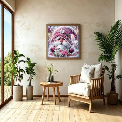 Winter Santa Claus Special Shape Diamond Painting Kits for Adults 12 X 12In - color: SH188