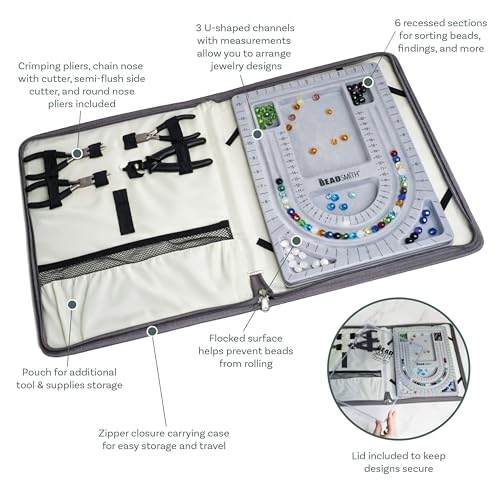 The Beadsmith Bead Folio Kit – Basic Elements - size: 28" - U Channel Folio w/Pliers