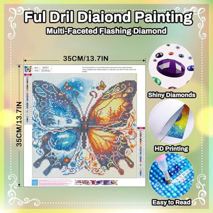 HITO Butterfly Diamond Painting Kits for Adults Butterfly Diamond Art Kits - color: G9592