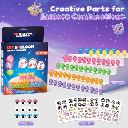 nicknack 162Pcs Magic Sticky Balloon Refill Kit DIY Crafts for Kids 3-12 - color: 162pcs Refill