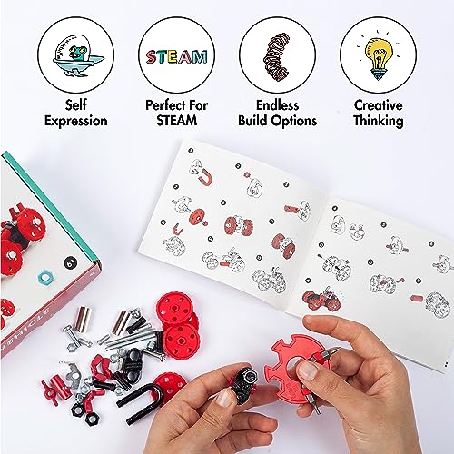 The Off Bits Vehicle Stem Building Toys, Educational Build Your Own Robot Toy for Kids Age 6 7 8 9+ Year Old Boys & Girls, Stem Engineering Kit, Construction Toys Steam Gift Ideas - FormulaBit